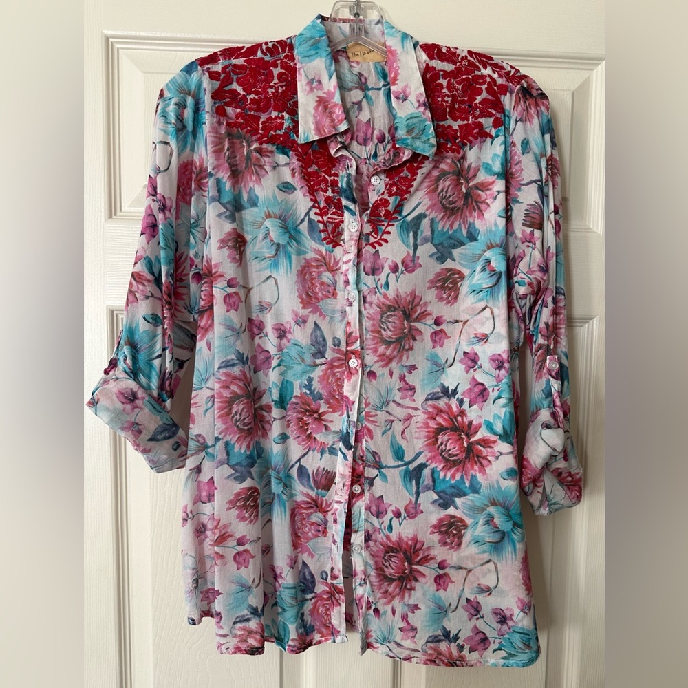 Embroidered Western Women's Top